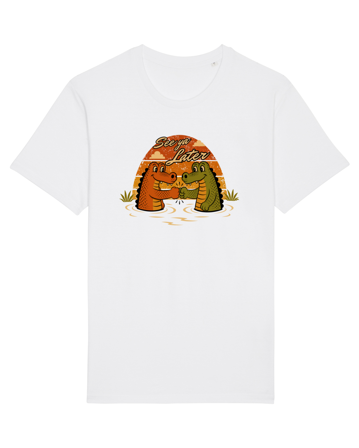 Tricou mânecă scurtă Unisex Rocker White