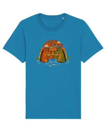 See Ya Later Alligator – Funny Crocodile Friendship Design Azur