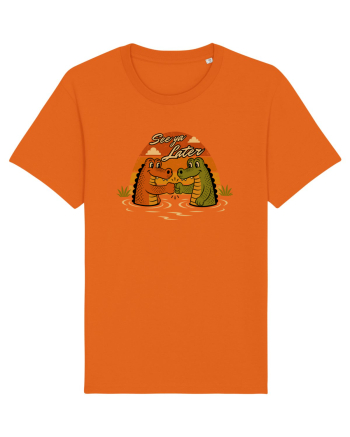 See Ya Later Alligator – Funny Crocodile Friendship Design Bright Orange