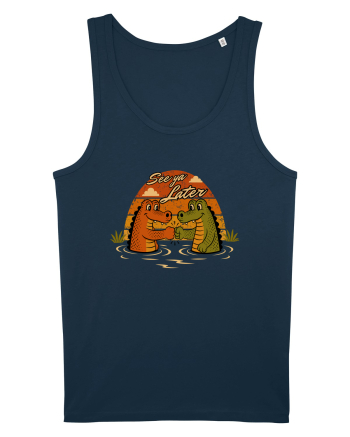 See Ya Later Alligator – Funny Crocodile Friendship Design Navy