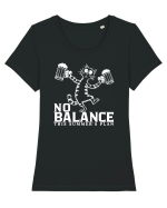 No Balance – Planul Perfect pentru Vară Tricou mânecă scurtă guler larg fitted Damă Expresser