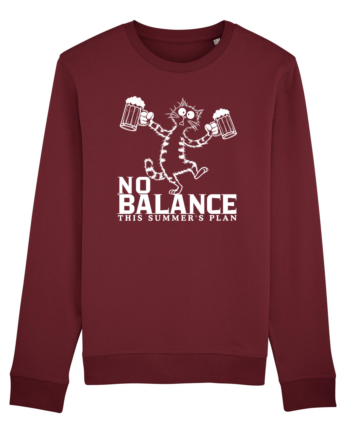 Bluză mânecă lungă Unisex Rise Burgundy