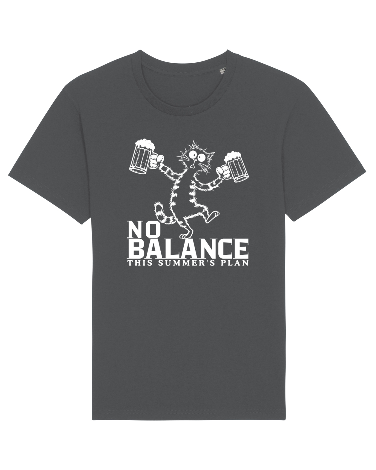 Tricou mânecă scurtă Unisex Rocker Anthracite