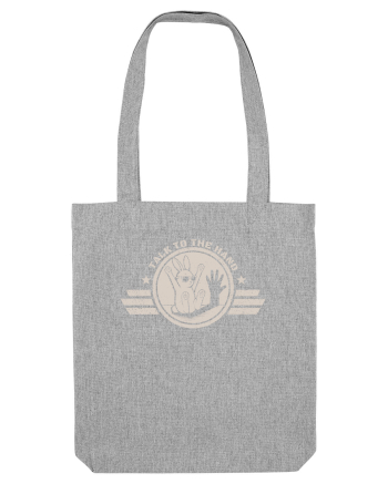 Talk To The Hand – Funny Bunny Design Heather Grey