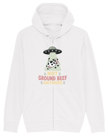 UFO si Vacile. Not Ground Beef Anymore UFO Cow Alien Abduction Funny Farm White