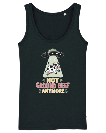 UFO si Vacile. Not Ground Beef Anymore UFO Cow Alien Abduction Funny Farm Black
