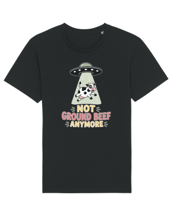 UFO si Vacile. Not Ground Beef Anymore UFO Cow Alien Abduction Funny Farm Black
