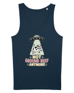 UFO si Vacile. Not Ground Beef Anymore UFO Cow Alien Abduction Funny Farm Maiou Bărbat Runs
