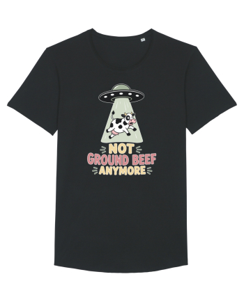 UFO si Vacile. Not Ground Beef Anymore UFO Cow Alien Abduction Funny Farm Black