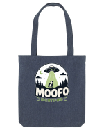 Moofo Identified Funny UFO Cow Alien Abduction Retro Sci Fi Humor Sacoșă textilă