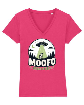 Moofo Identified Funny UFO Cow Alien Abduction Retro Sci Fi Humor Raspberry