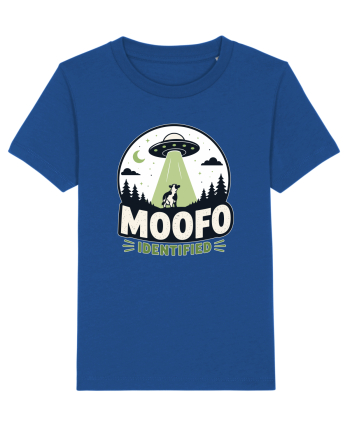 Moofo Identified Funny UFO Cow Alien Abduction Retro Sci Fi Humor Majorelle Blue