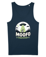 Moofo Identified Funny UFO Cow Alien Abduction Retro Sci Fi Humor Maiou Bărbat Runs