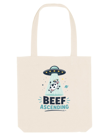 Beef Ascending Funny UFO Cow Alien Abduction Retro Sci Fi Humor Natural