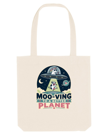 Ma mut pe alta planeta. Moo-Ving To A Better Planet Funny Unicorn UFO Cow Natural