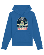 Ma mut pe alta planeta. Moo-Ving To A Better Planet Funny Unicorn UFO Cow Hanorac Unisex Drummer