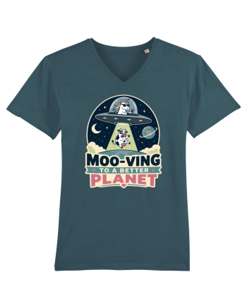 Ma mut pe alta planeta. Moo-Ving To A Better Planet Funny Unicorn UFO Cow Stargazer