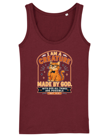 Cu pisici si religie. Christian Cat Lover Faith Apparel for Cat Owners Matt Burgundy