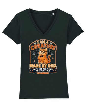 Cu pisici si religie. Christian Cat Lover Faith Apparel for Cat Owners Matt Black