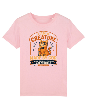 Cu pisici si religie. Christian Cat Lover Faith Apparel for Cat Owners Matt Cotton Pink