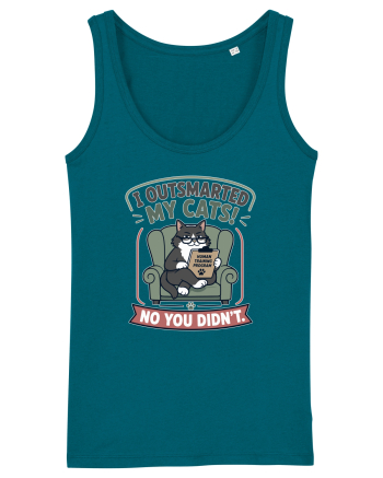 Funny Smart Cat Owner Humor Design for Cat Moms and Cat Dads Ocean Depth