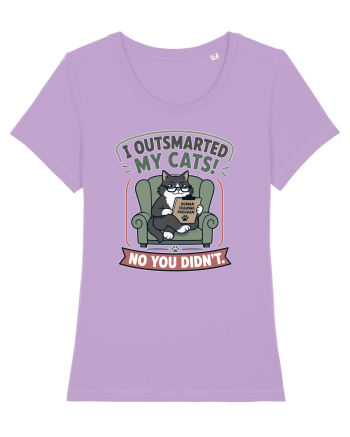 Funny Smart Cat Owner Humor Design for Cat Moms and Cat Dads Lavender Dawn