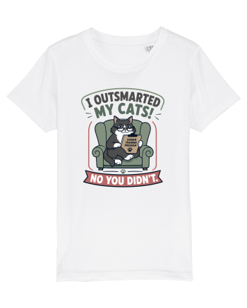 Funny Smart Cat Owner Humor Design for Cat Moms and Cat Dads White