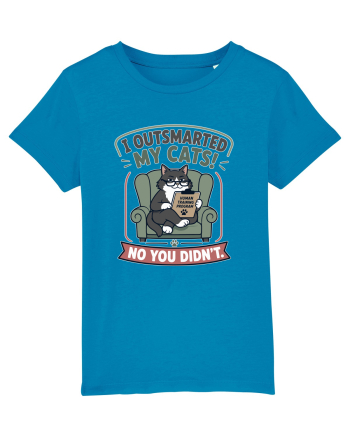 Funny Smart Cat Owner Humor Design for Cat Moms and Cat Dads Azur