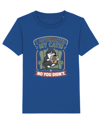 Funny Smart Cat Owner Humor Design for Cat Moms and Cat Dads Majorelle Blue