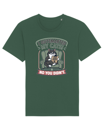 Funny Smart Cat Owner Humor Design for Cat Moms and Cat Dads Bottle Green