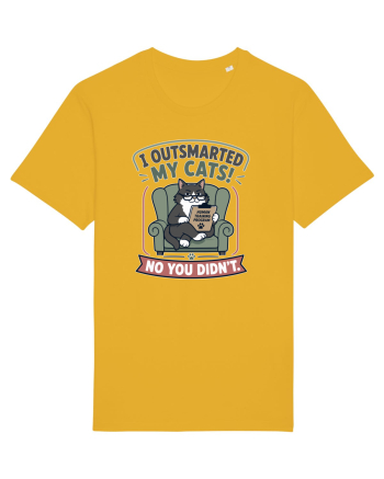 Funny Smart Cat Owner Humor Design for Cat Moms and Cat Dads Spectra Yellow