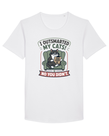 Funny Smart Cat Owner Humor Design for Cat Moms and Cat Dads White