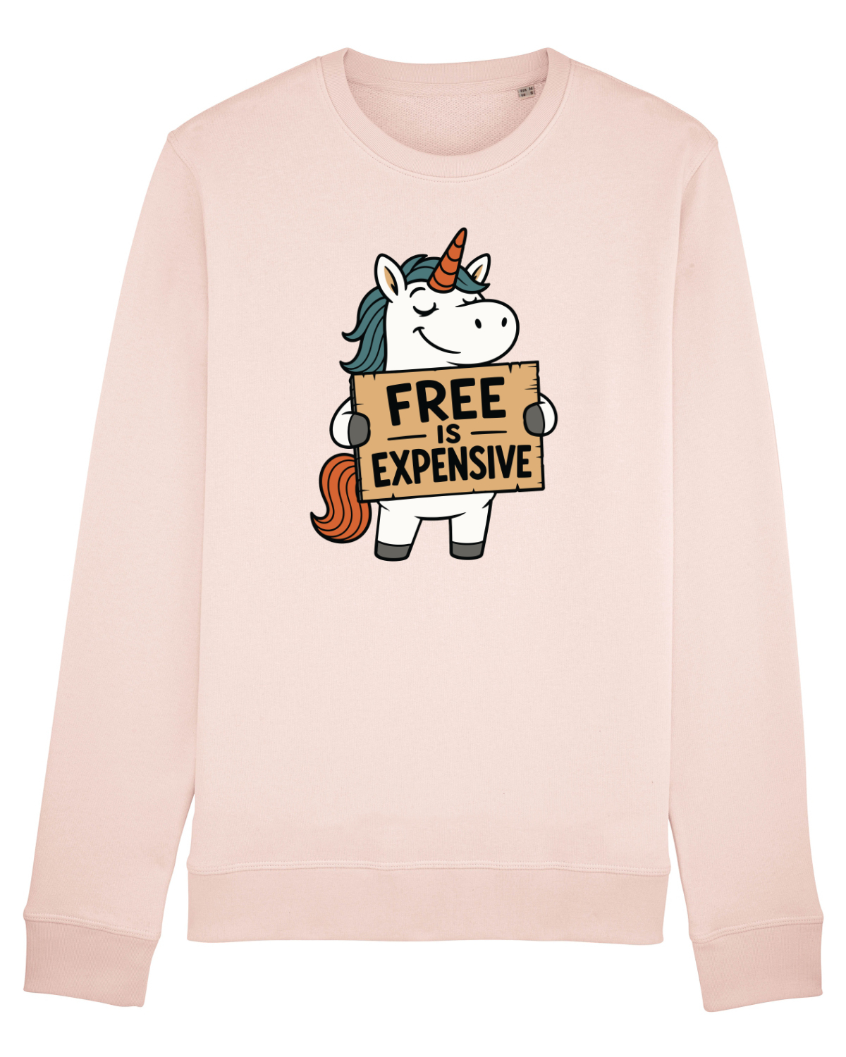 Bluză mânecă lungă Unisex Rise Candy Pink