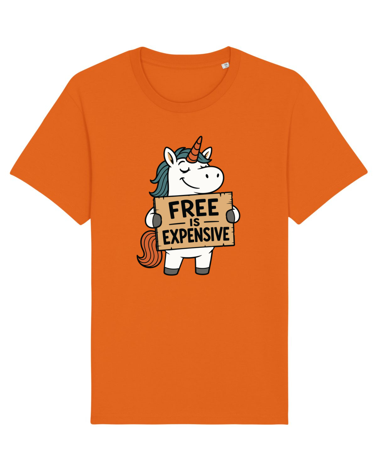 Tricou mânecă scurtă Unisex Rocker Bright Orange