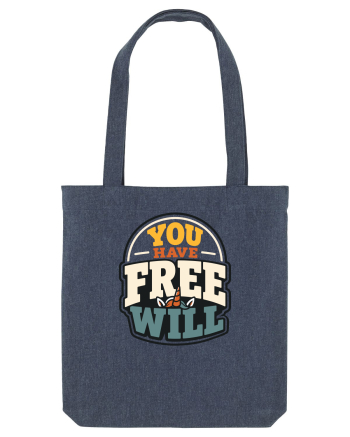 You Have Free Will Funny Philosophy Humor Unicorn Graphic Midnight Blue