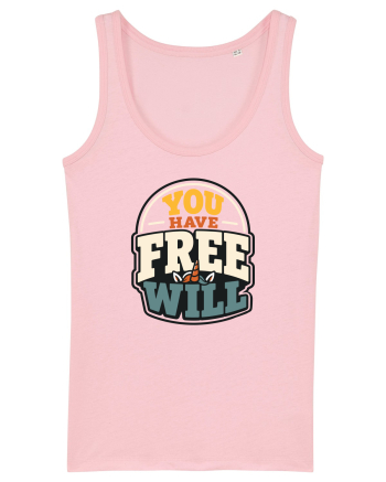 You Have Free Will Funny Philosophy Humor Unicorn Graphic Cotton Pink