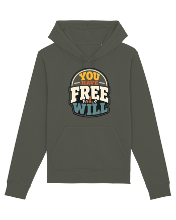 You Have Free Will Funny Philosophy Humor Unicorn Graphic Khaki
