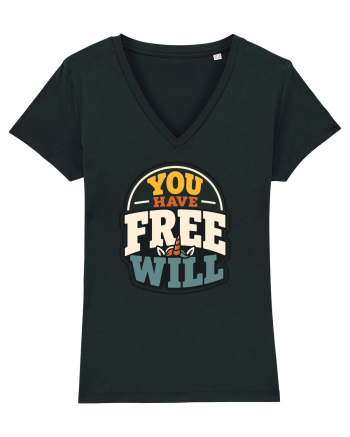 You Have Free Will Funny Philosophy Humor Unicorn Graphic Black