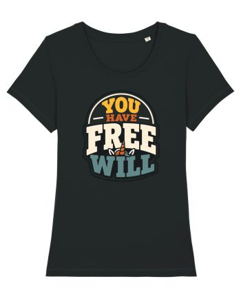 You Have Free Will Funny Philosophy Humor Unicorn Graphic Black