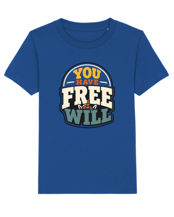 You Have Free Will Funny Philosophy Humor Unicorn Graphic Majorelle Blue