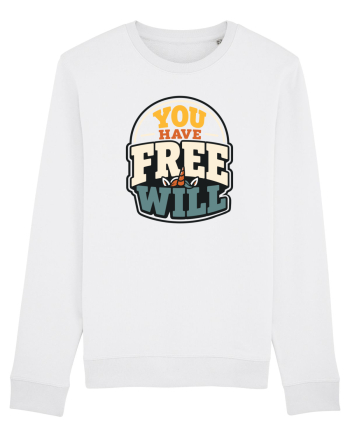 You Have Free Will Funny Philosophy Humor Unicorn Graphic White