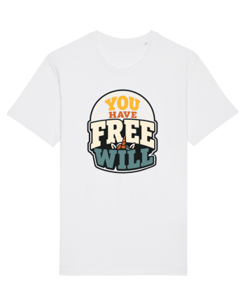 You Have Free Will Funny Philosophy Humor Unicorn Graphic White