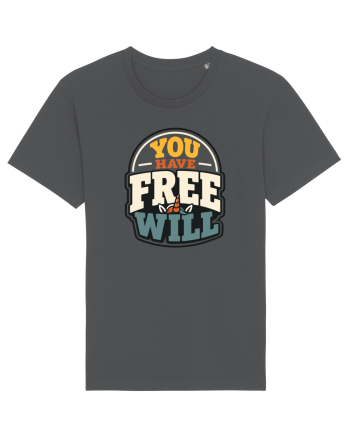 You Have Free Will Funny Philosophy Humor Unicorn Graphic Anthracite