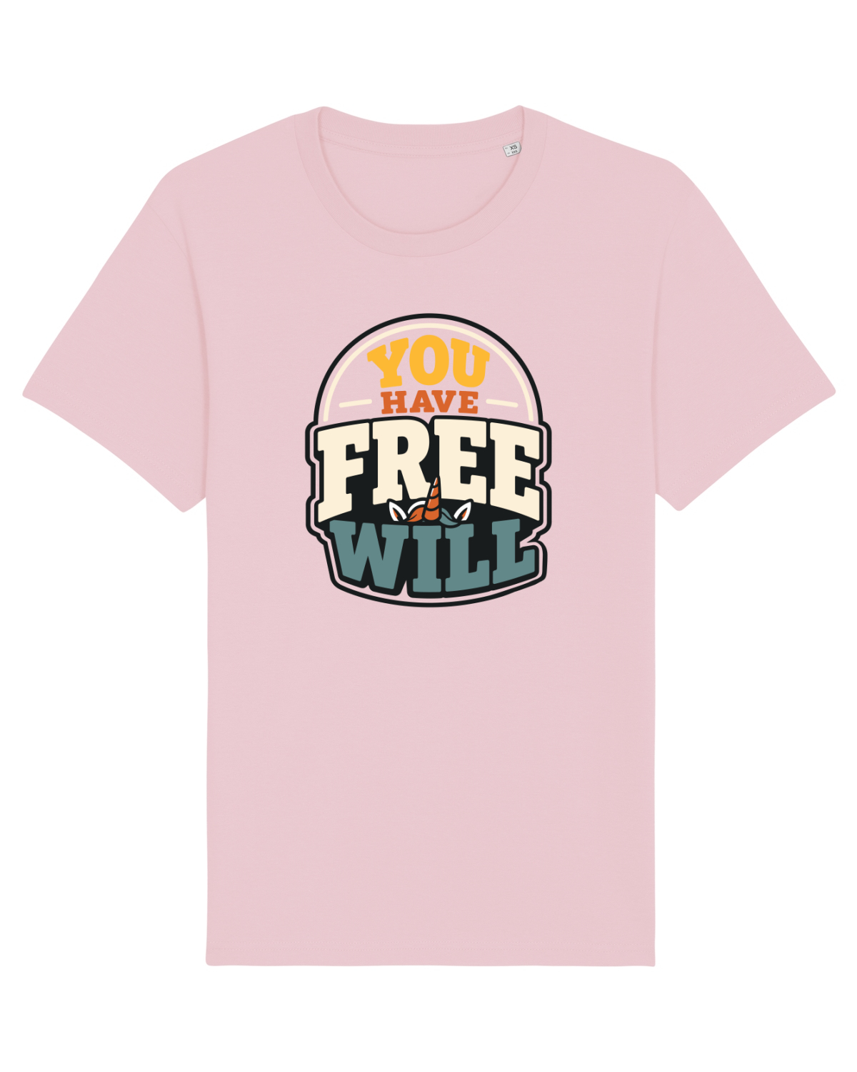 Tricou mânecă scurtă Unisex Rocker Cotton Pink