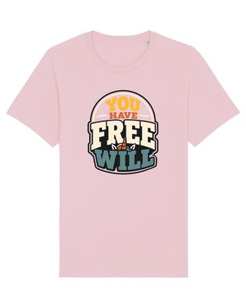 You Have Free Will Funny Philosophy Humor Unicorn Graphic Cotton Pink