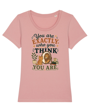 Esti exact cine crezi ca esti, cu pisici, motivational Canyon Pink