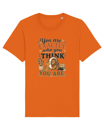 Esti exact cine crezi ca esti, cu pisici, motivational Bright Orange
