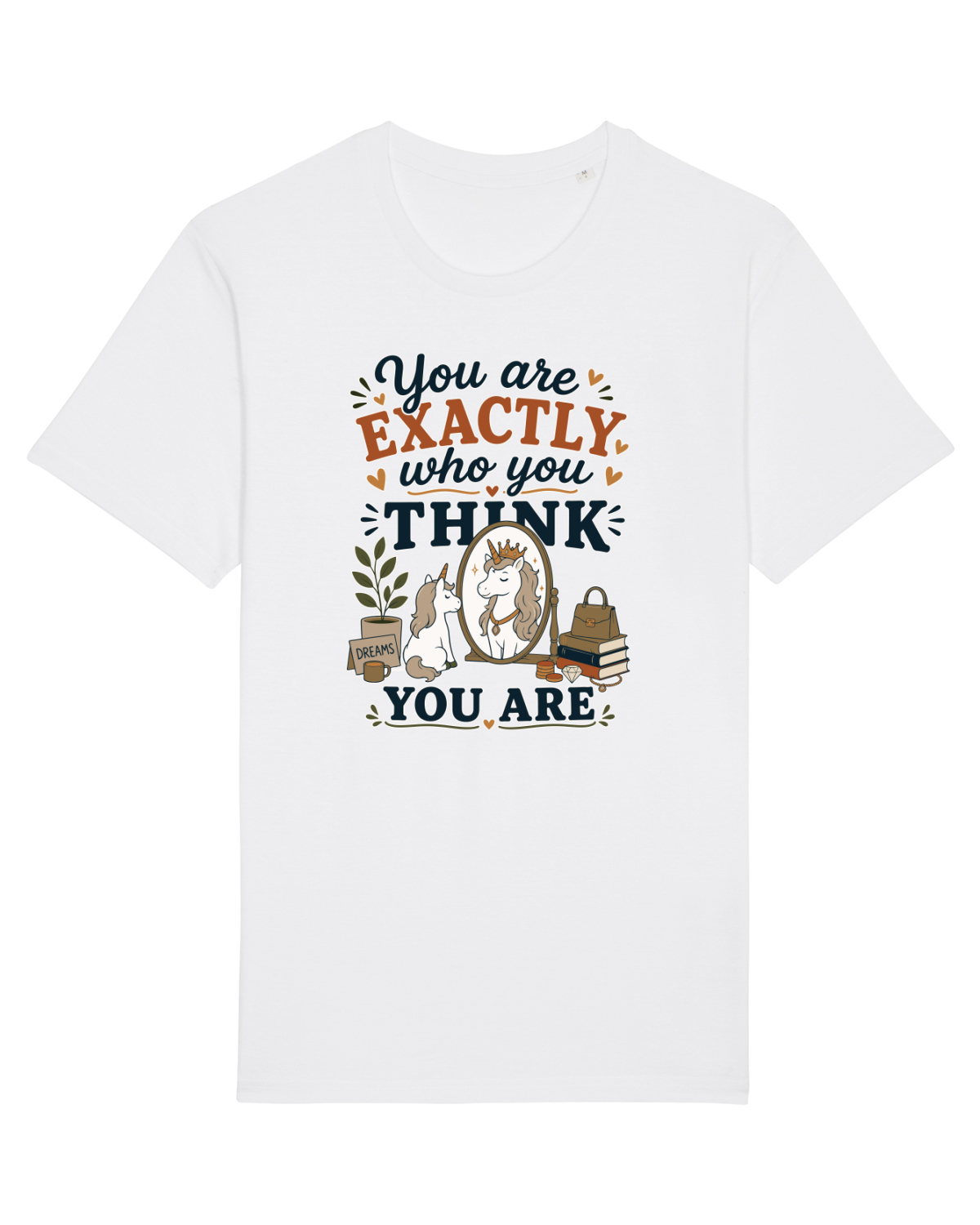 Tricou mânecă scurtă Unisex Rocker White