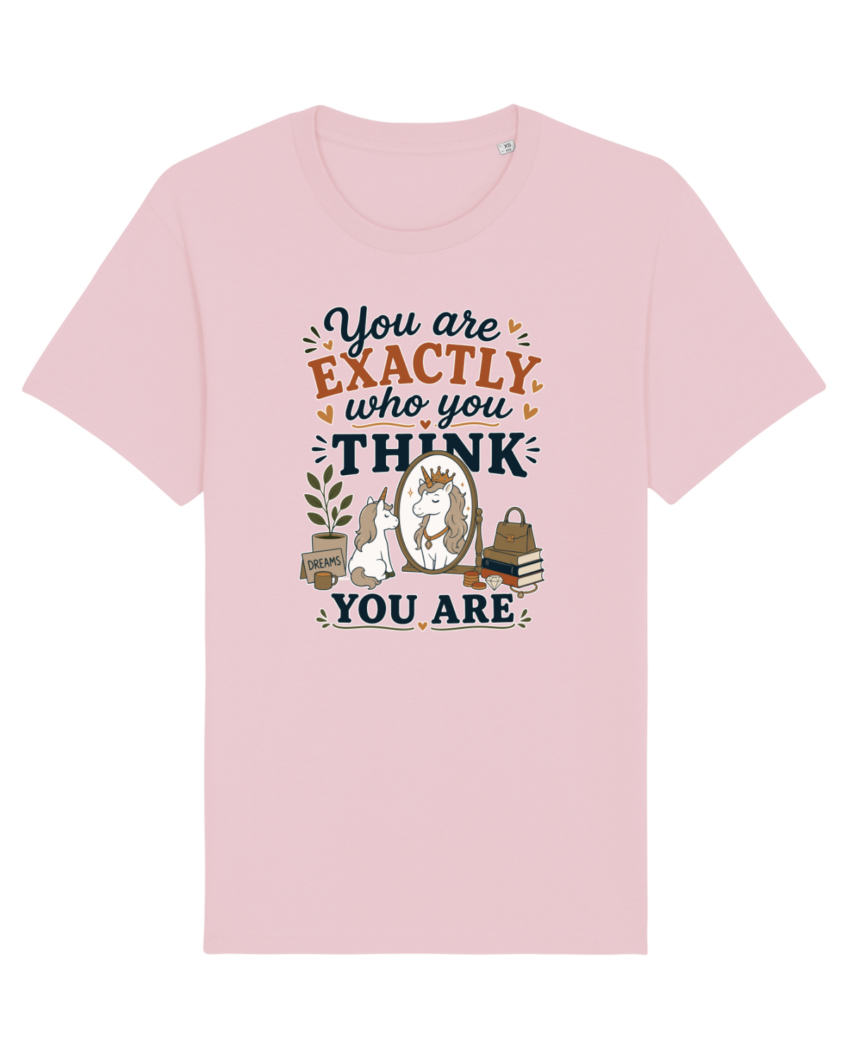 Tricou mânecă scurtă Unisex Rocker Cotton Pink