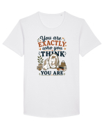 Unicorn Confidence Motivation Positive Mindset Dream Big Inspirational Desi Tricou mânecă scurtă guler larg Bărbat Skater